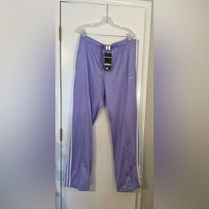 NWT women Adidas lavender Purple Track Pants athletic casual comfy Y2K